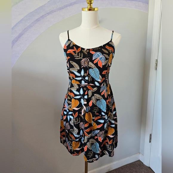 Garage | Button Front Mini Dress With Pockets | Size Lg - Picture 2 of 6